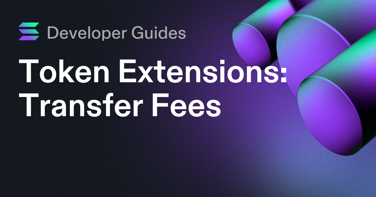 How to use the Transfer Fee extension